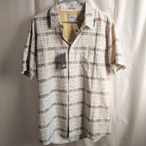 NWT Quicksilver Waterman UPF 30 Button Down Shirt